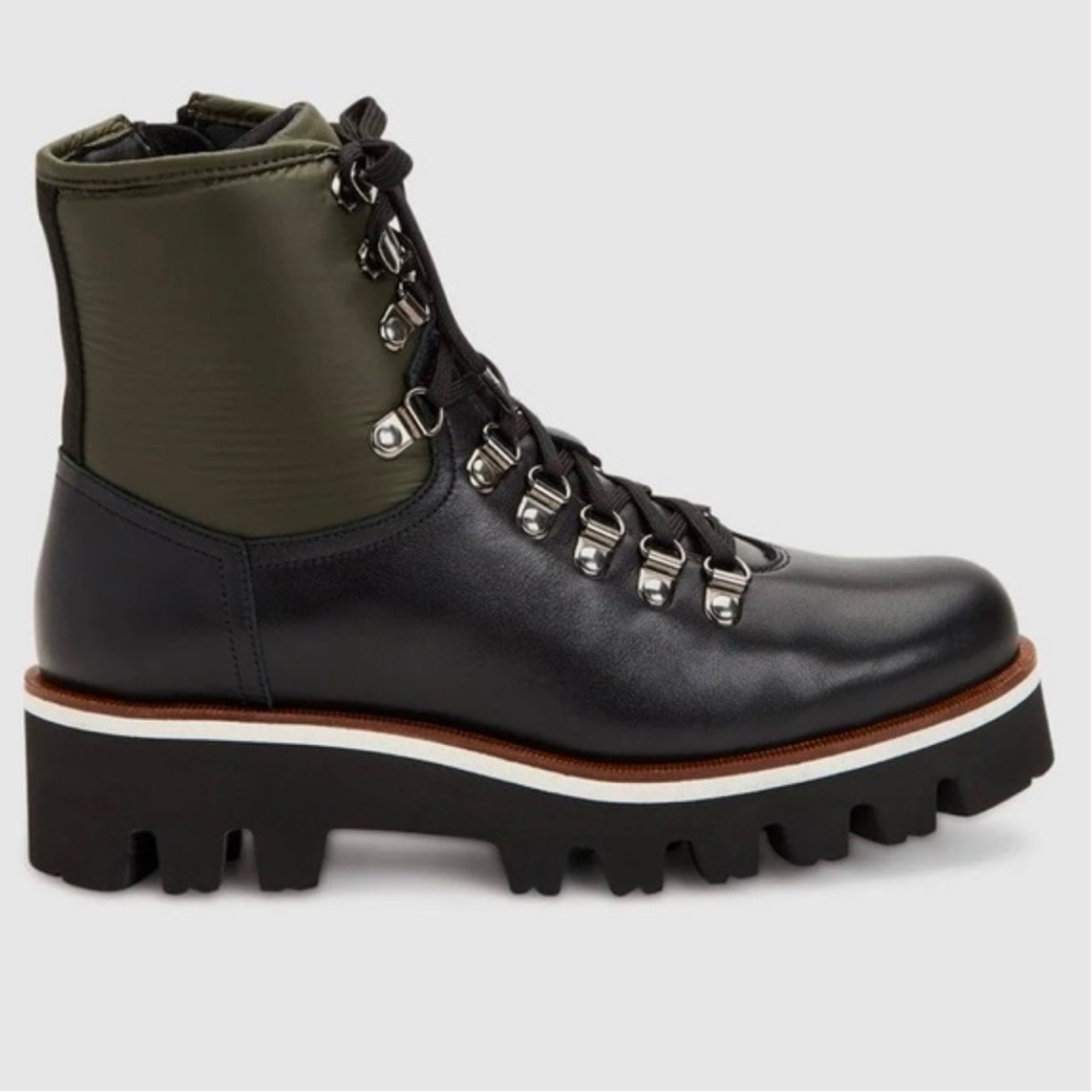 AQUATALIA Morena Leather Waxed Nylon Booties